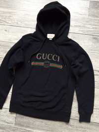 Oryginalna bluza męska Gucci Logo Pullover Hoodie