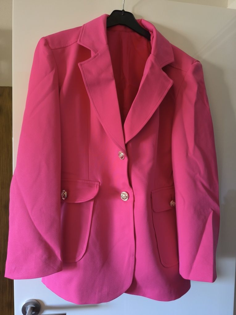 Blazer forrado rosa novo L