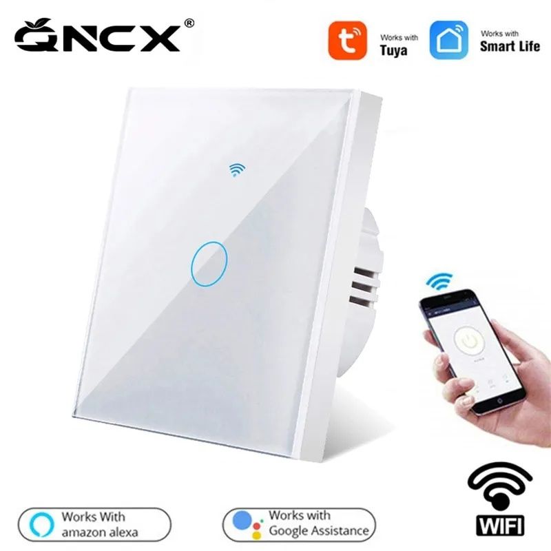 Tuya Розумний Wi-Fi Bluetooth сенсорний стінний вимикач Euro