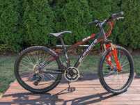 Rower MTB ALPRACE 240 - koła 24 cale, amortyzator, hamulce tarczowe