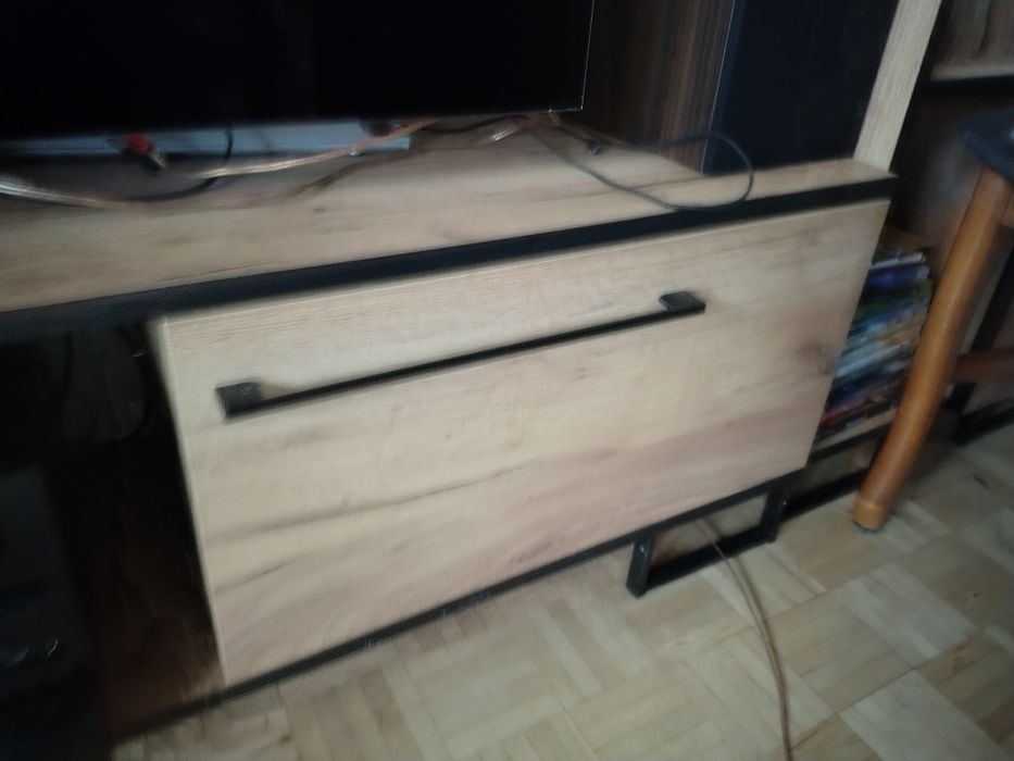 Szafka komoda telewizor telewizyjna RTV dąb dębu dębowa