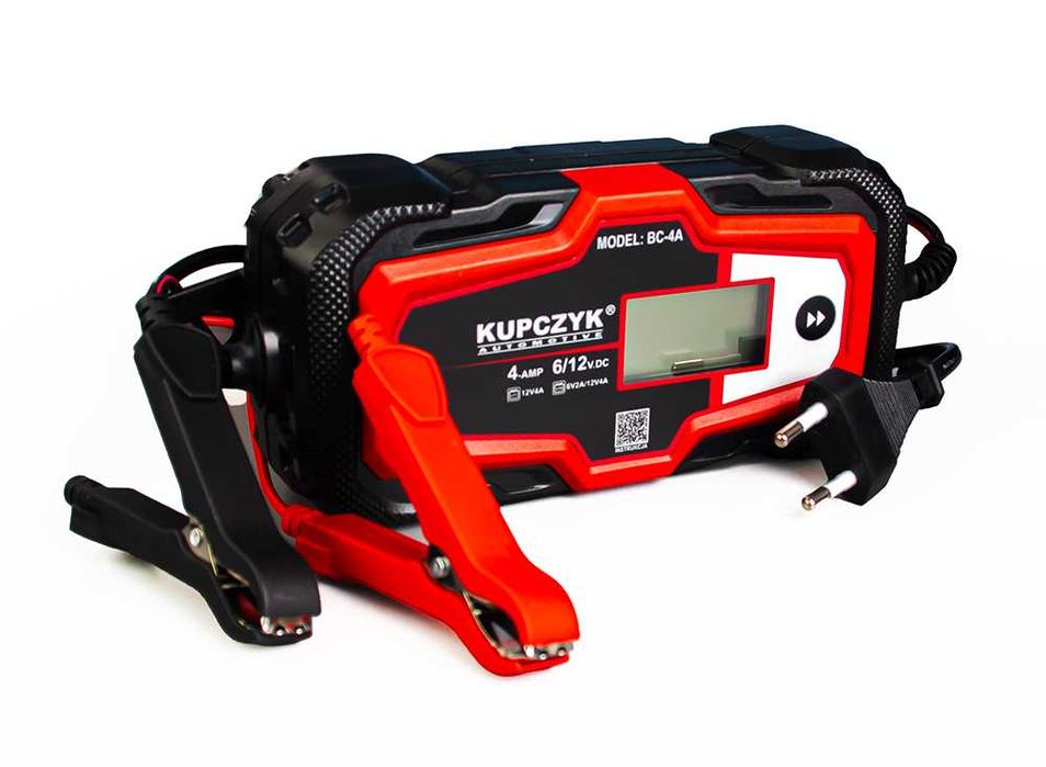Prostownik mikroprocesorowy do akumulatora 6V 12V BC-4A Kupczyk