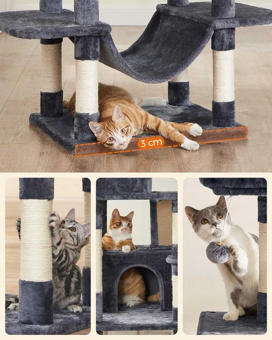 DUŻA FORTECA 206cm Dla Kotów Największe Legowisko z Zabawkami NOWE