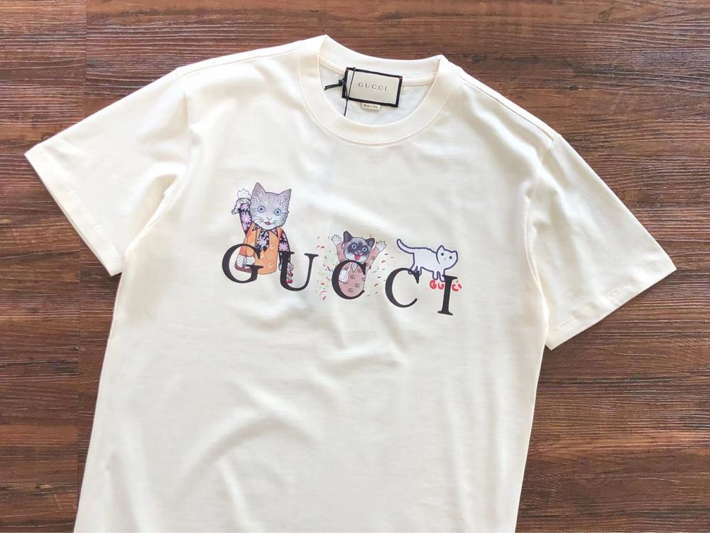 Koszulka Gucci GG Biała/Czarna
