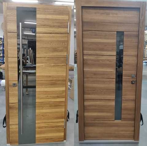 Drzwi zewnętrzne drewniane Wood 04 PROMOCJA!