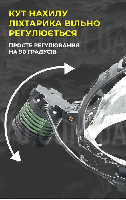 САМЫЙ МОЩНЫЙ Налобный фонарь Bailong BL-2188b-T6 50000W / НОВЫЙ!