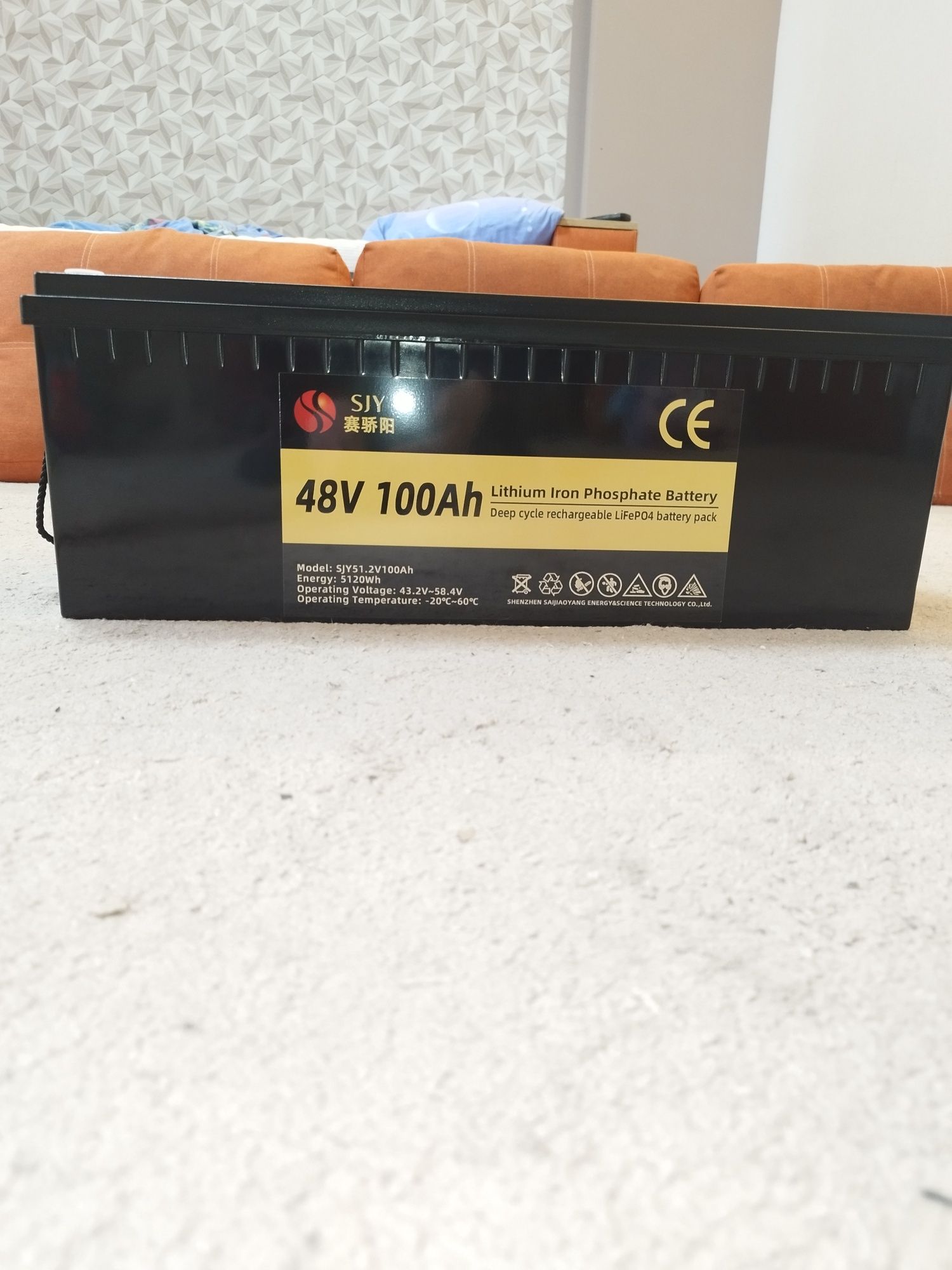 Батарея зовнішня для ДБЖ/інвертора Lifepo4 48V 100ah SJY 48V 100ah LCD