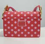 Loungefly Disney Minnie Mouse Pink Polka. Tamanho  24 x 18 x 5 cm.