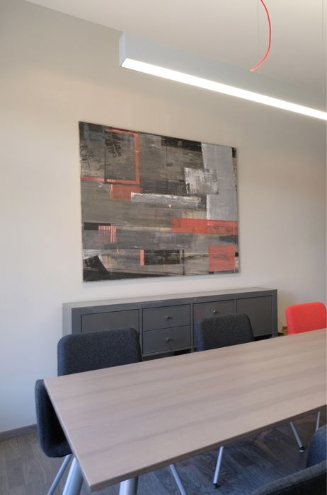 Obraz ręcznie malowany na płótnie duży 120x120 cm abstrakcja