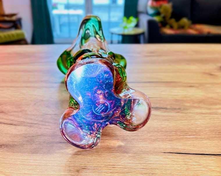 Wazon „Niagara” Františka Zemka dla Mstišov Glass Union czeskie szkło