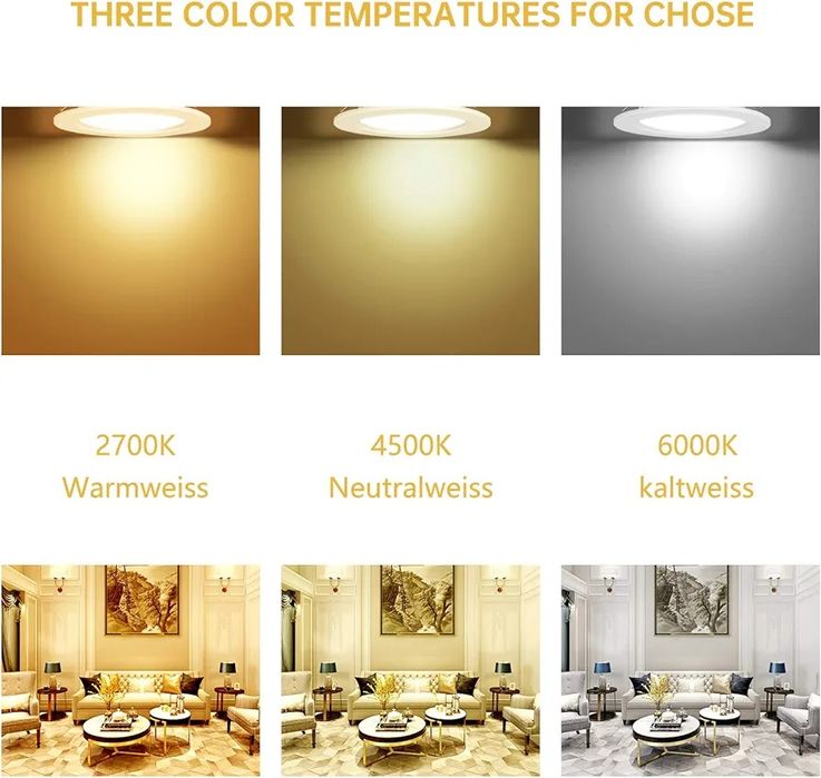 żarówki LED, 5 W zamiennik dla punktu halogenowego 600 lm naturalna bi