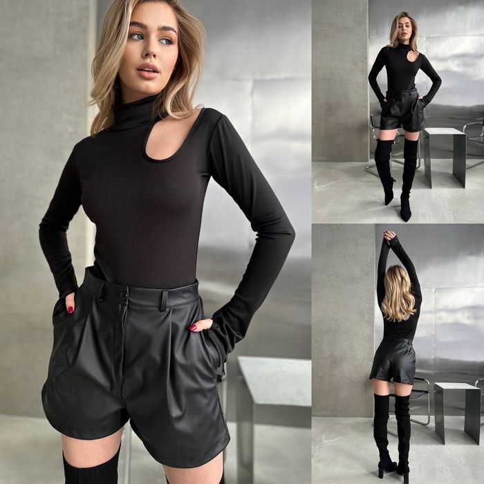 Жіночі Шорти шкіряні / Женские шорты ЭКО кожа