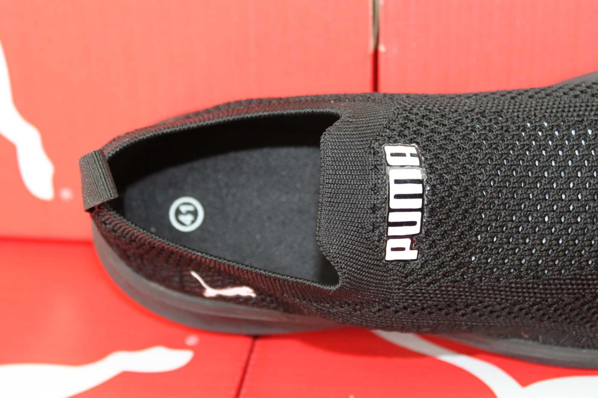 PUMA - черные кеды - кроссовки - кросівки сетка (код:5507сетка)
