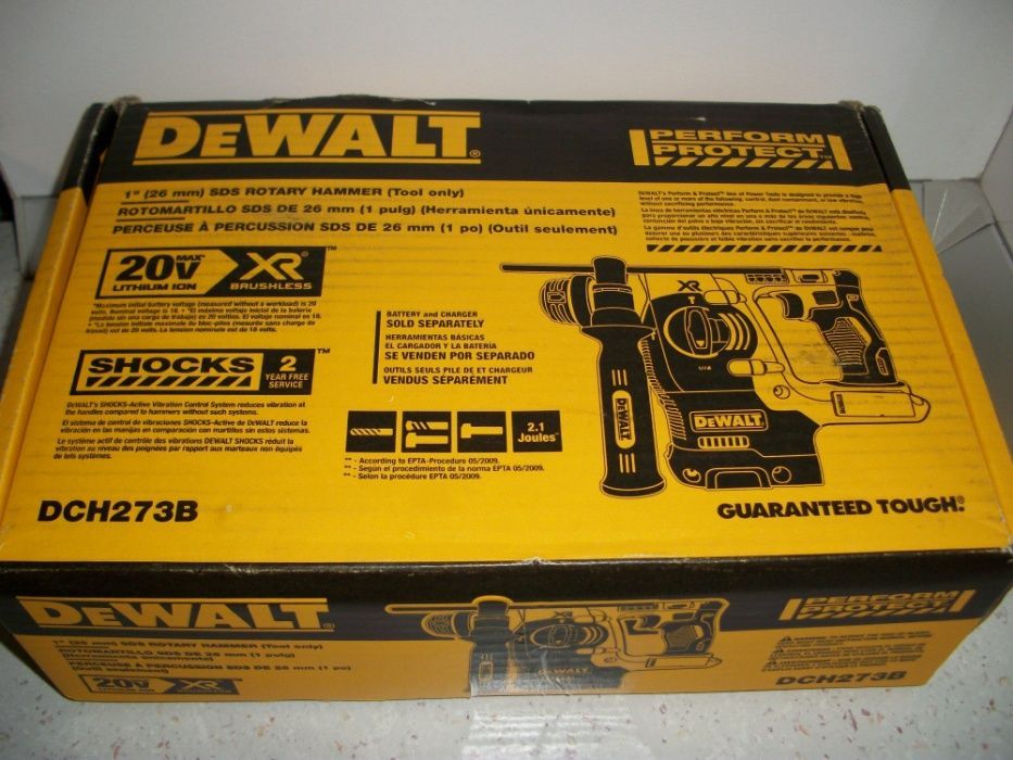 Бесщеточный аккумуляторный перфоратор DeWalt DCH273B 20V MAX