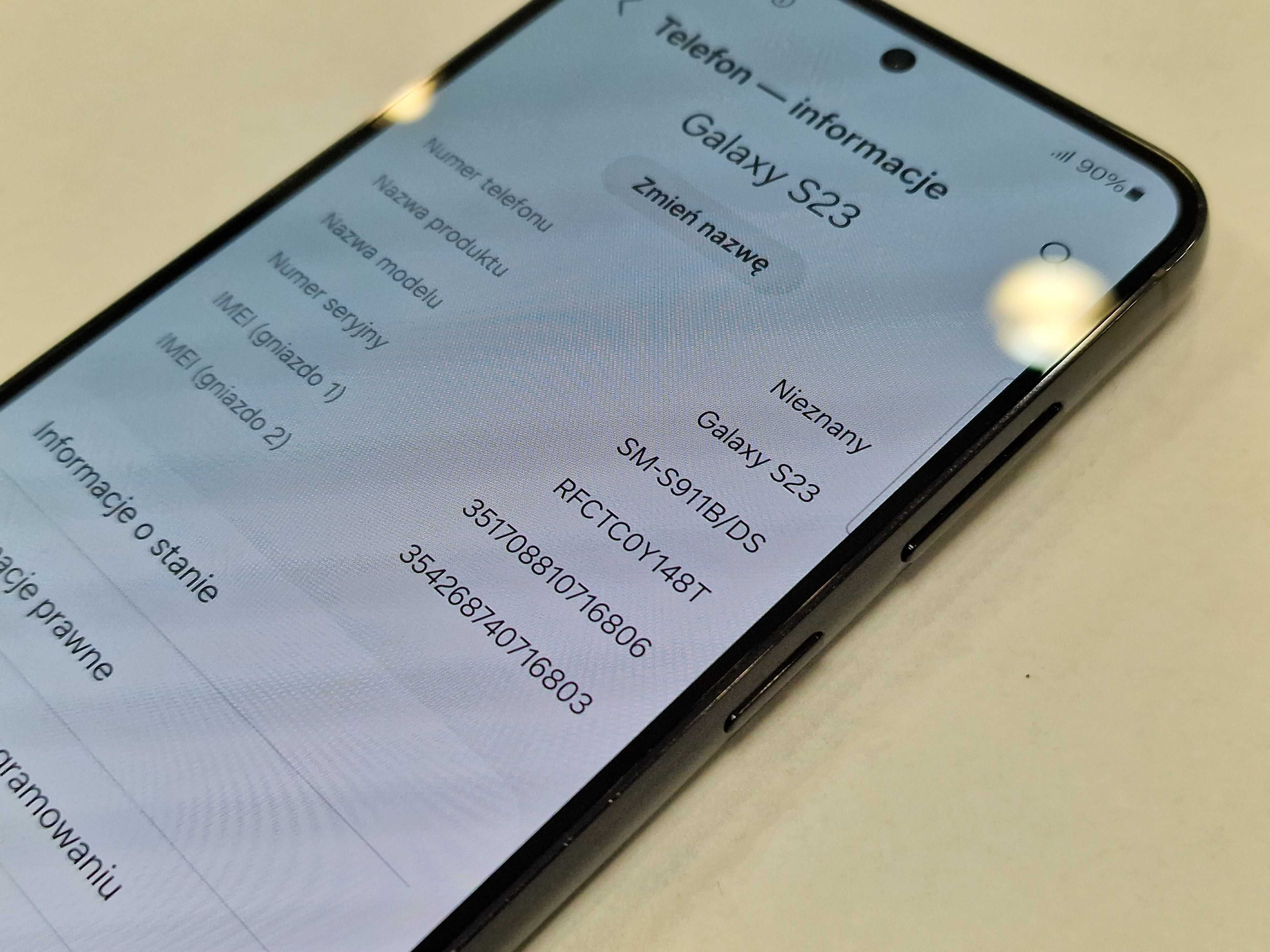 Samsung Galaxy S23/ 8GB/ 256GB/ Phantom Black/ Grade A- + ładowarka