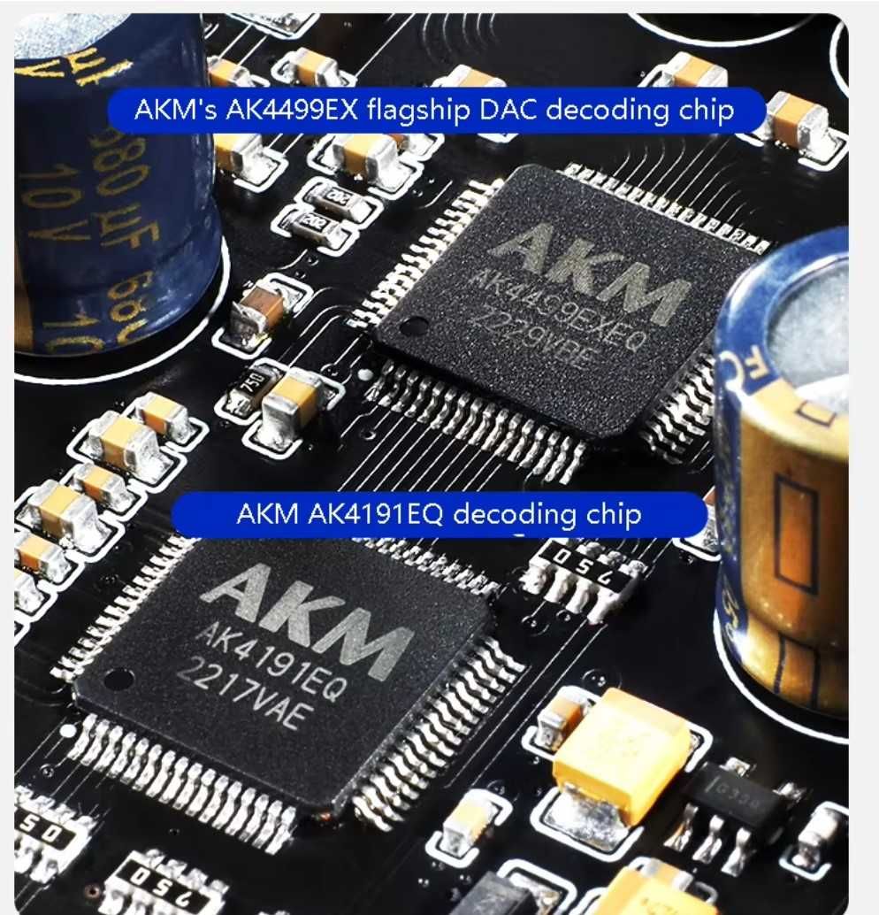 DA-50 Аудио ЦАП AK4499EX  QCC5171 Bluetooth 5.3 DSD512 XMOS XU-316 USB
