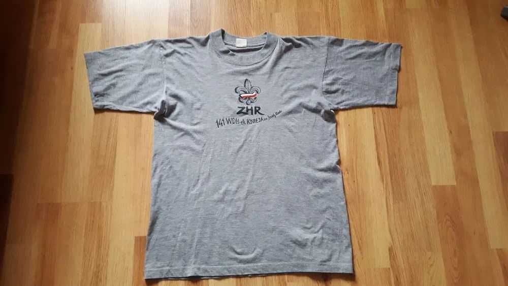 szara koszulka T shirt harcerska, rozmiar M - 2 szt.