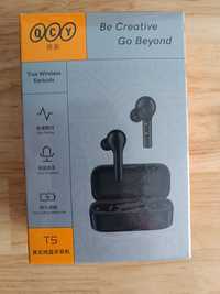 Słuchawki bezprzewodowe bluetooth QCY T5 czarne nowe zafoliowane