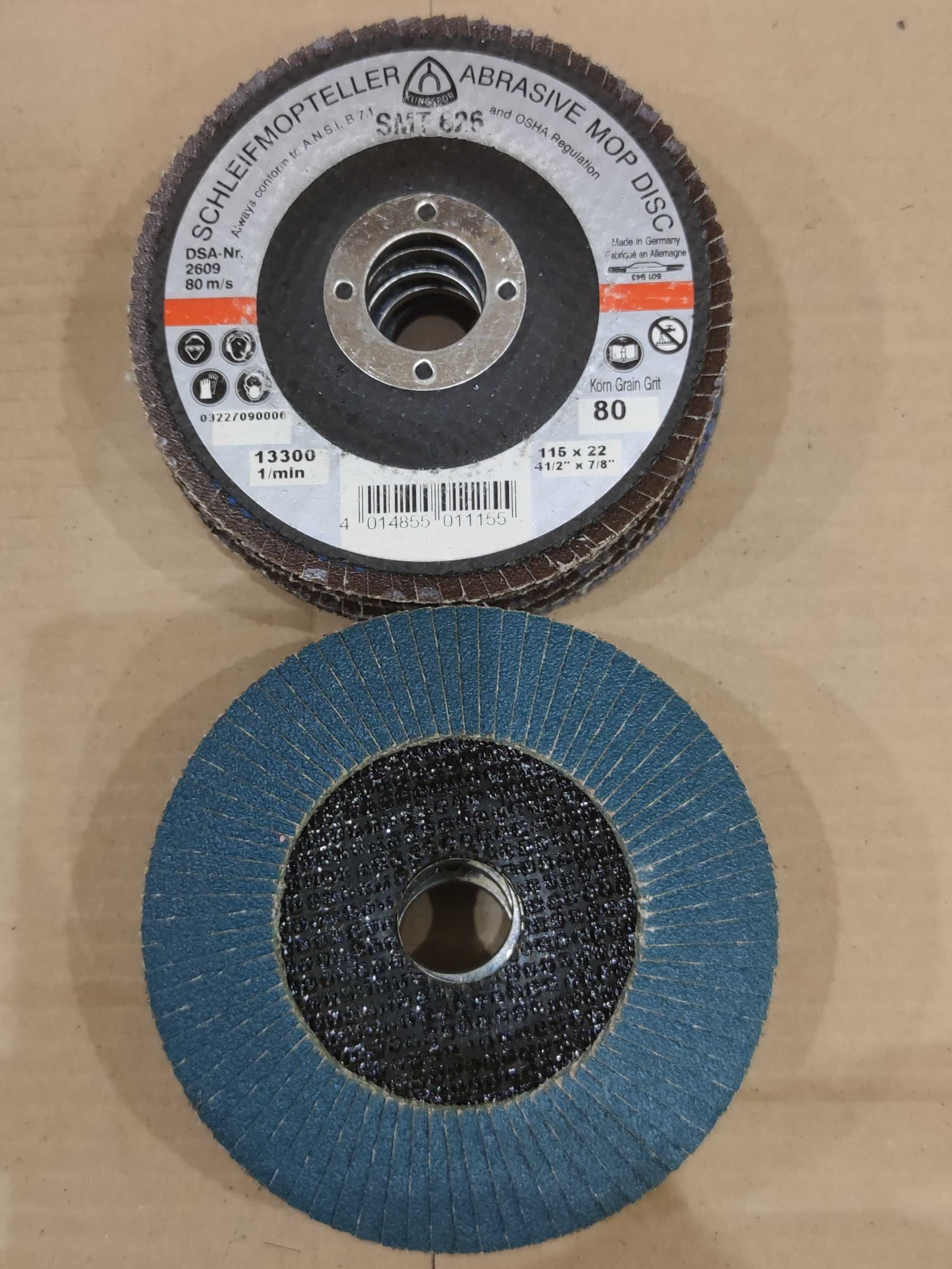 Абразивный лепестковый зачистной диск 115 х 22 мм./13300 об/мин.