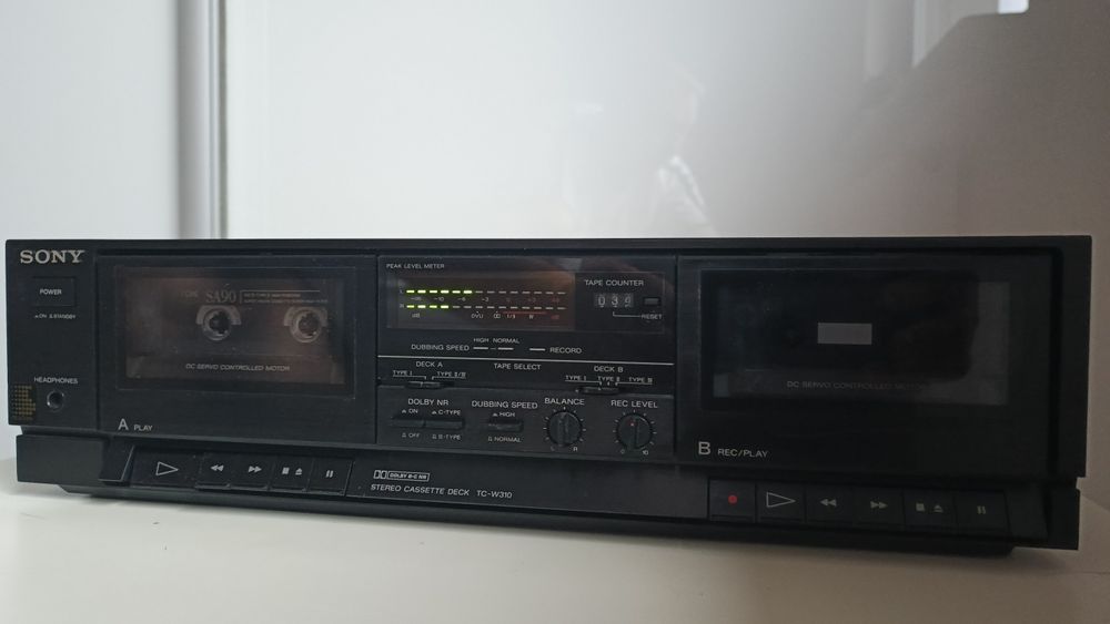 Sony TC-W310 podwójny magnetofon kasetowy. Po serwisie.