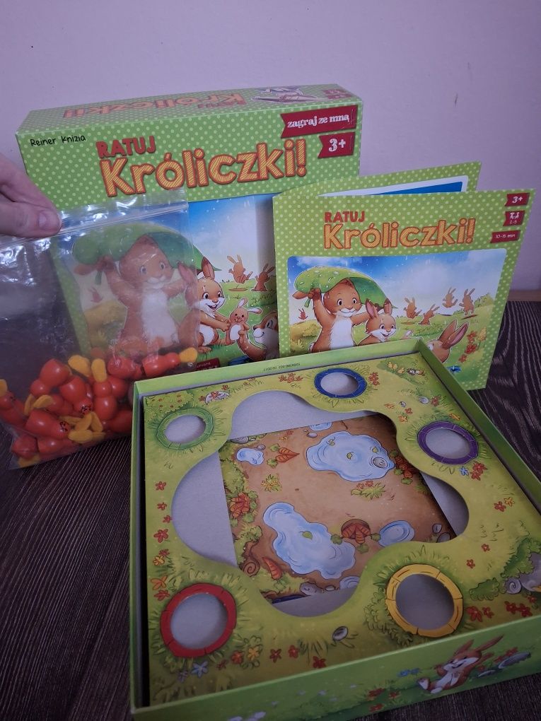 Ratuj króliczki gra planszowa 3+