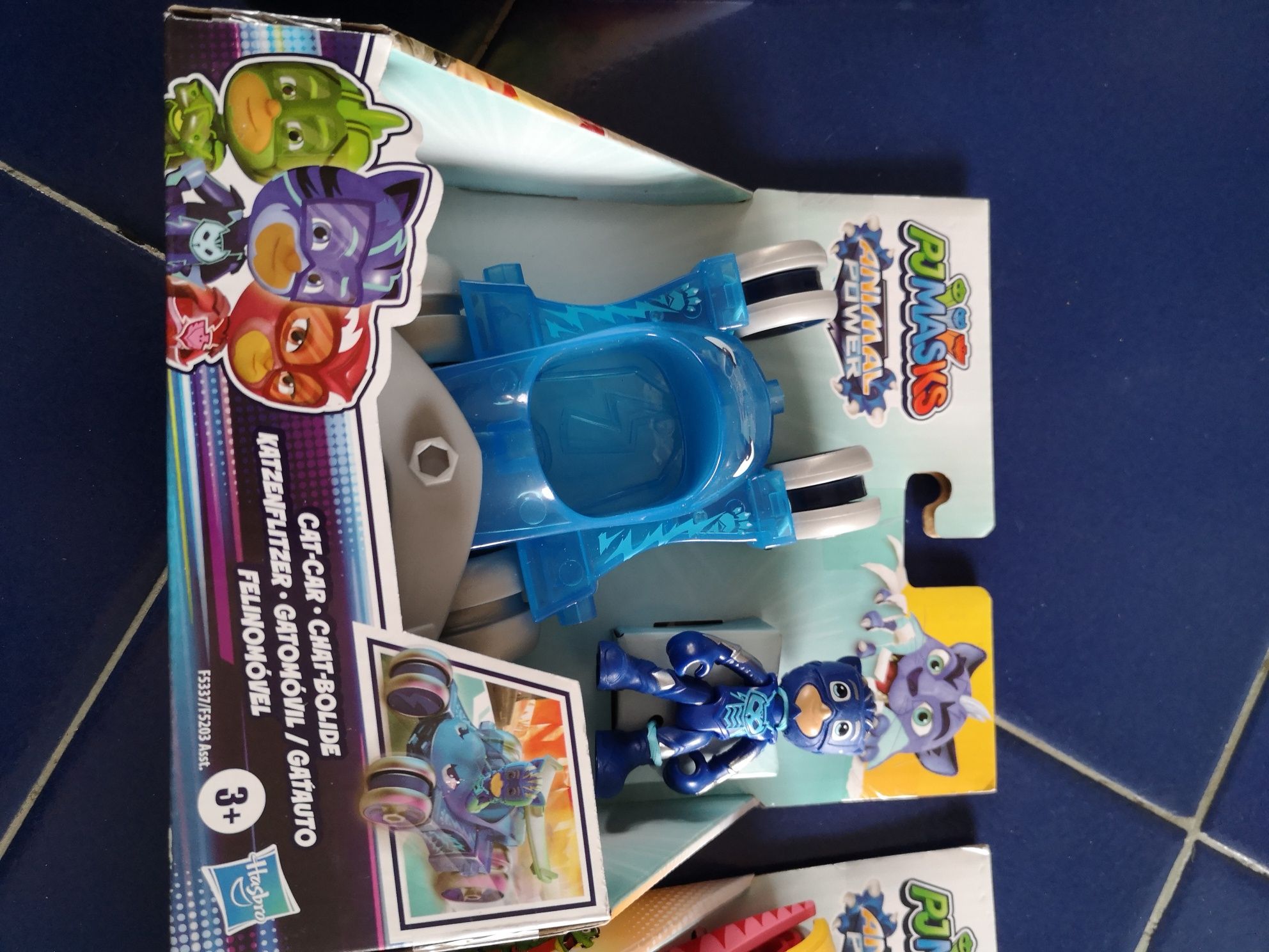 Figuras de ação pjmasks com veículos edição power animal