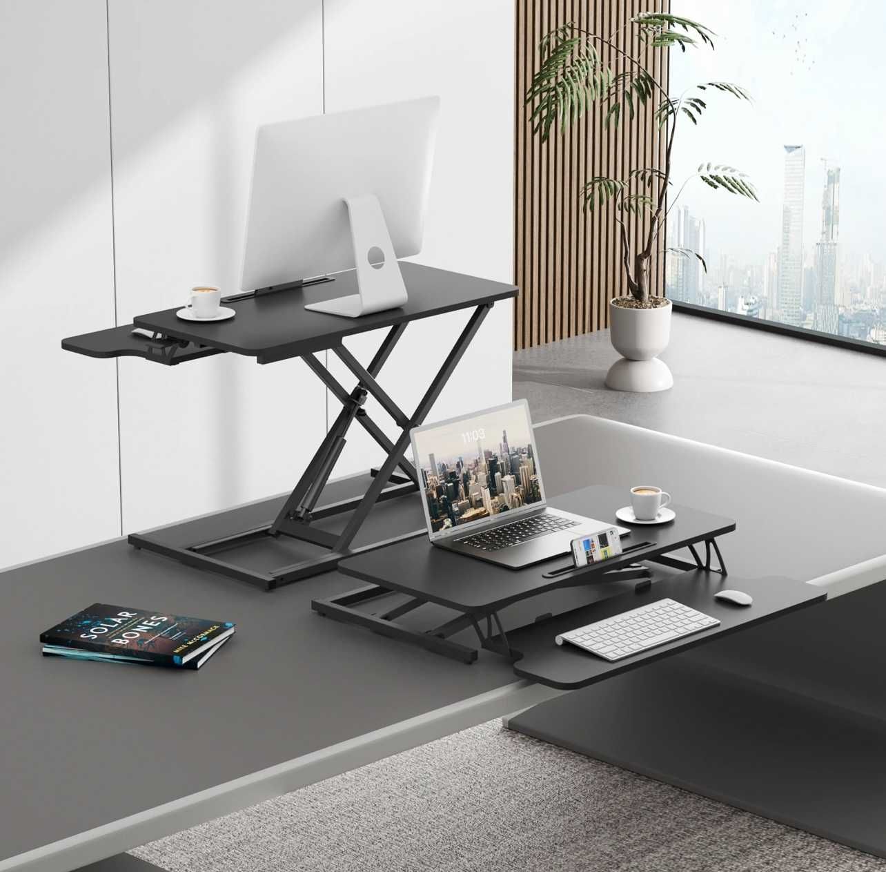 Sit-stand desktop workstation/ biurko dla dzieci