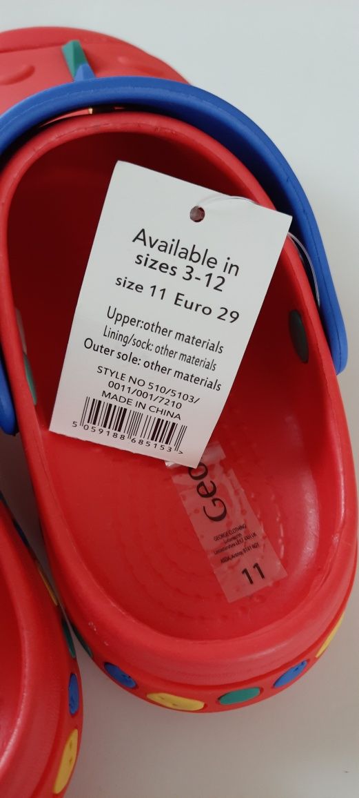 Klapki chłopięce rozm 29 nowe