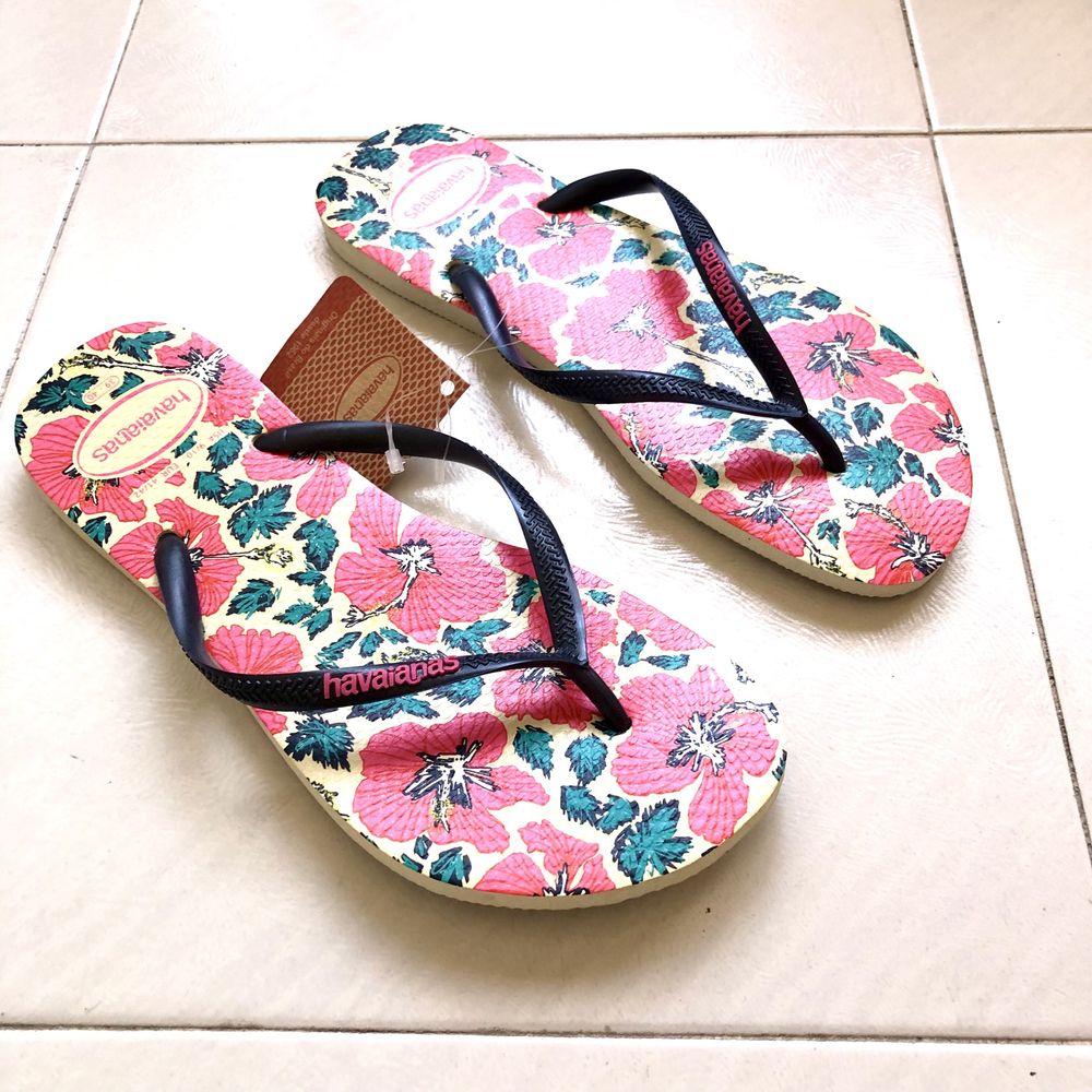 Havaianas florais novas, 41-42 europeu