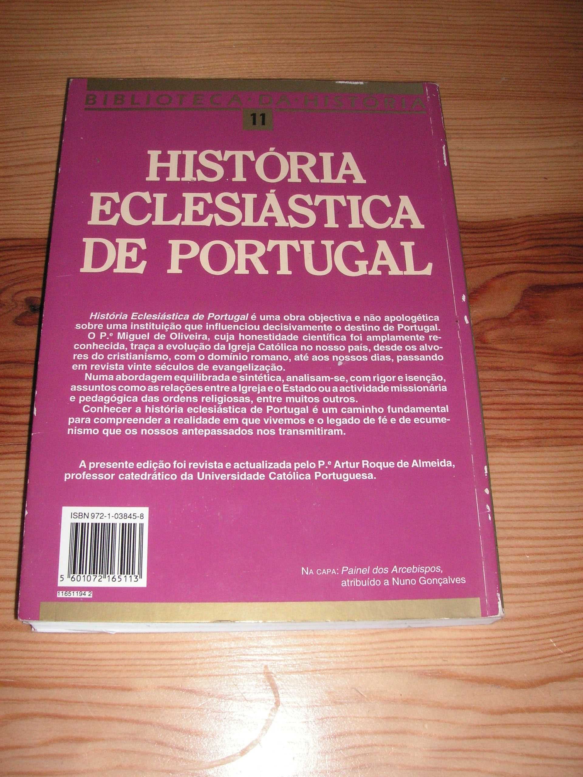 História do Pensamento Económico e História Eclesiástica de Portugal