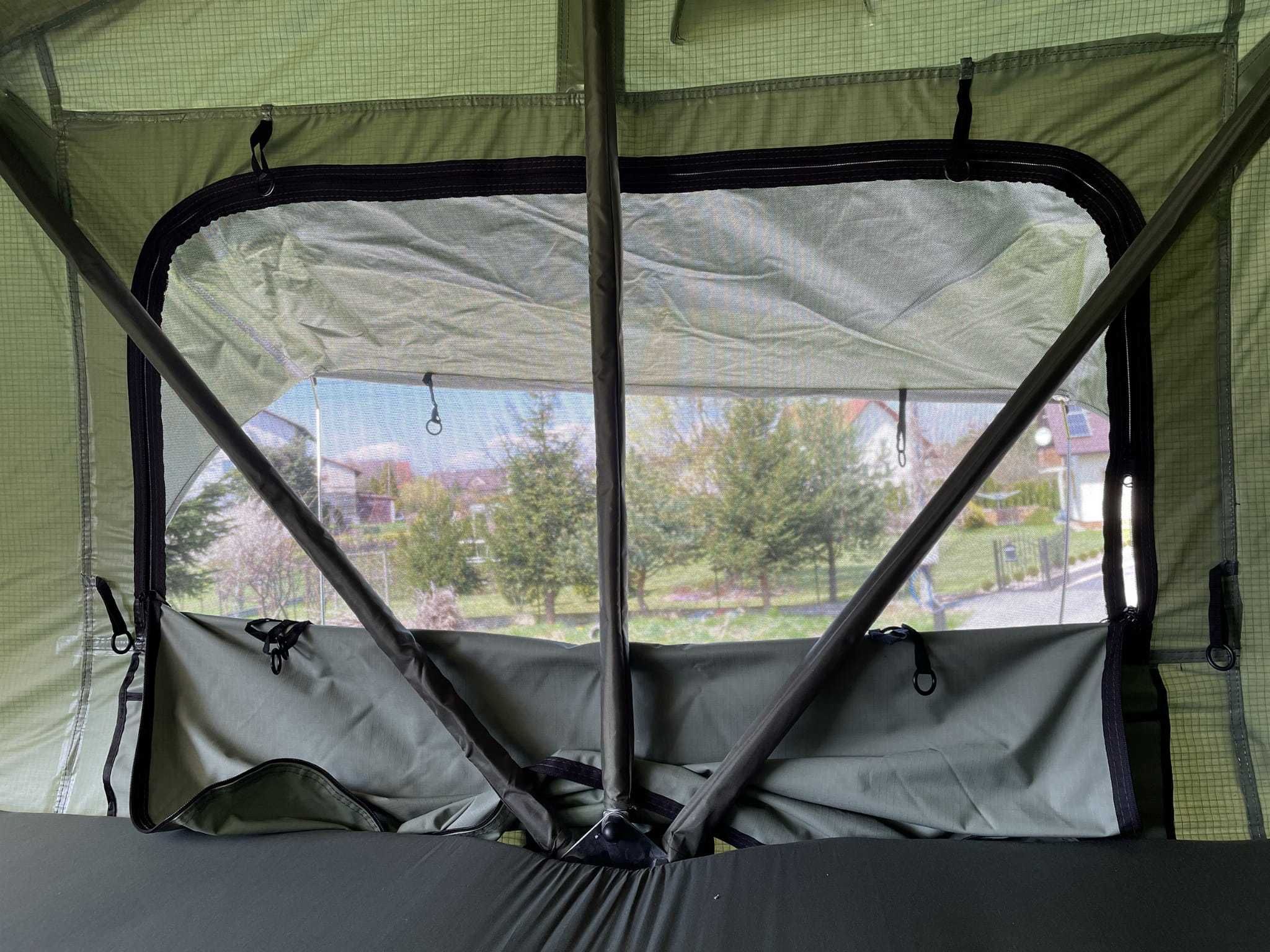 Namiot dachowy ALASKA 190 cm 5 osobowy LONG ZIELONY