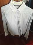 camisa tons azul zara tamanho l