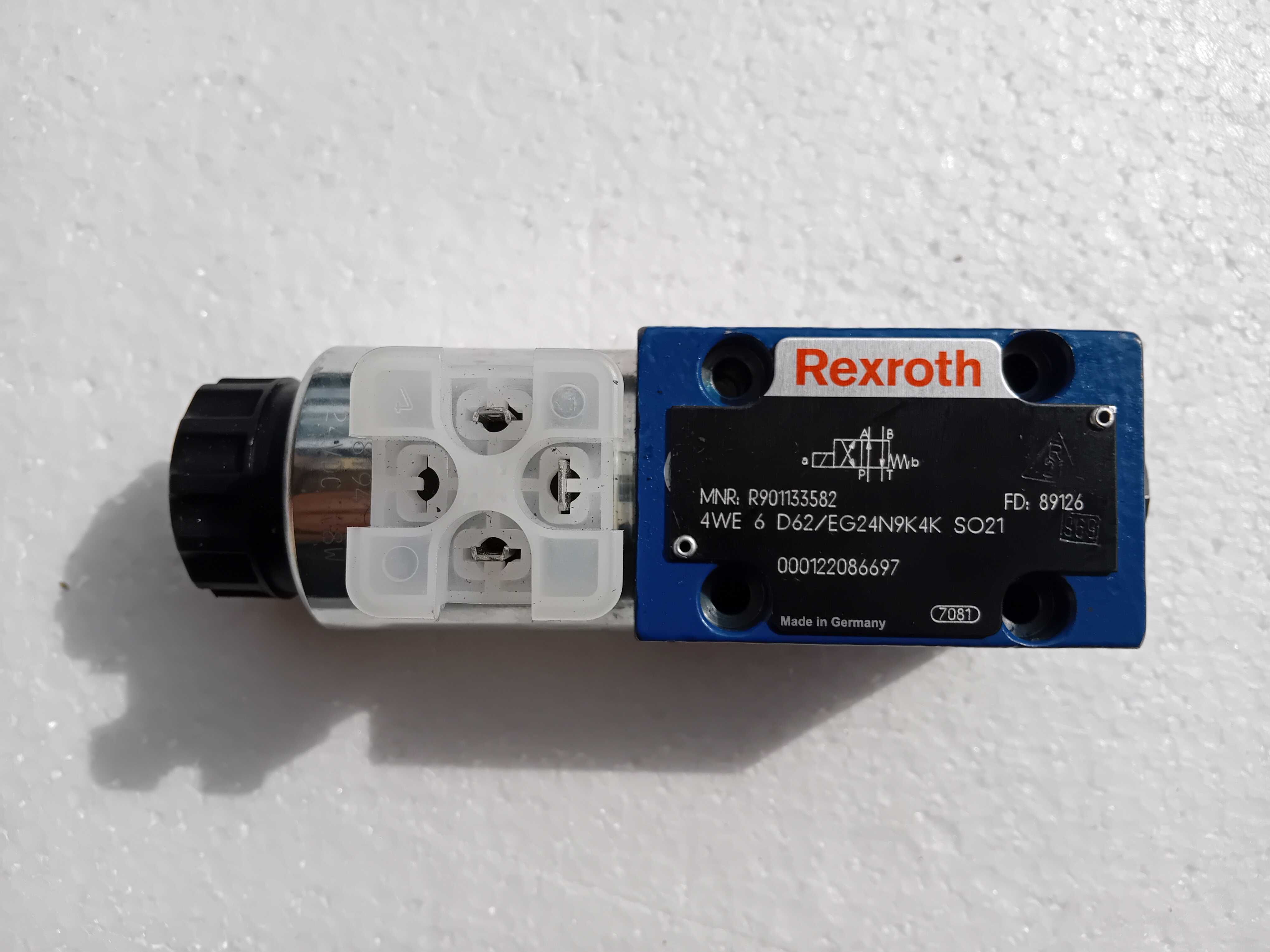 Zawór hydrauliczny kierunkowy REXROTH 4 WE 6 D62/EG24N9K4K