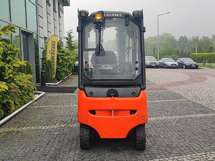 Wózek widłowy elektryczny Linde E18PH-02 triplex 4,62 m 1,8 t 2014
