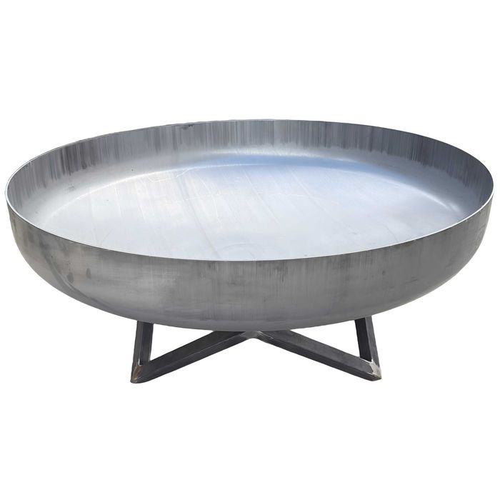 Duże palenisko ogrodowe stalowe Deep 100 cm głęboka misa 3 mm grill