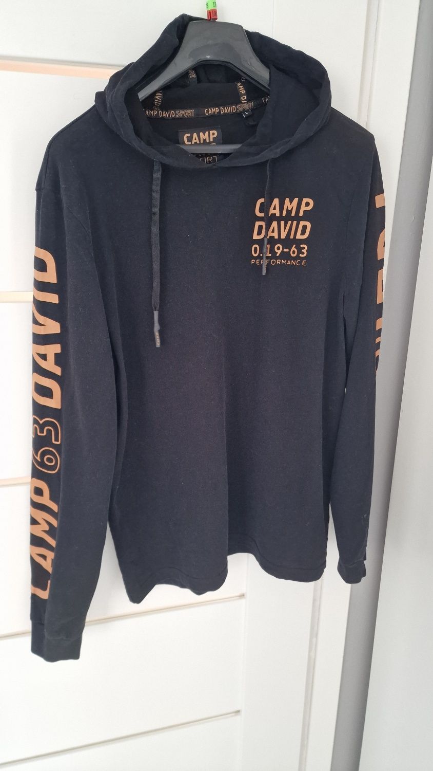 Bluza bawełniana  z kapturem Camp David
