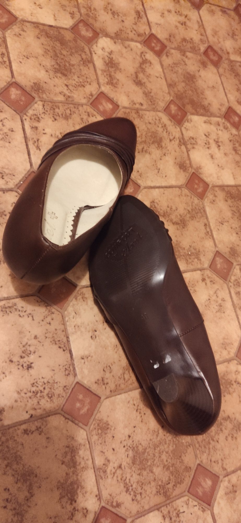 Buty nowe skóra 40 brąz by Axel