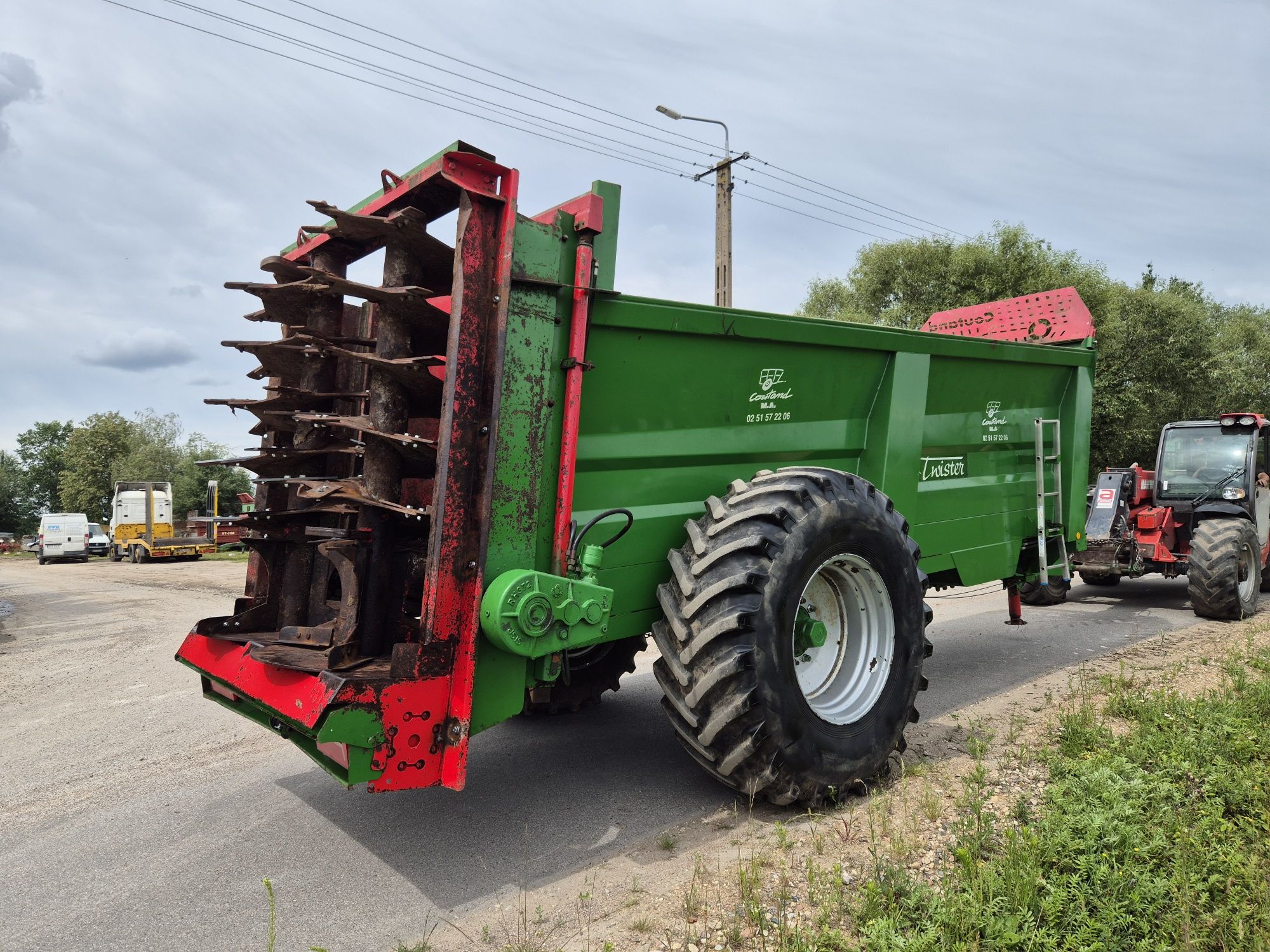 Rozrzutnik obornika  Coutand Twister 12-16t, 20r  Gwarancja . Piękny.