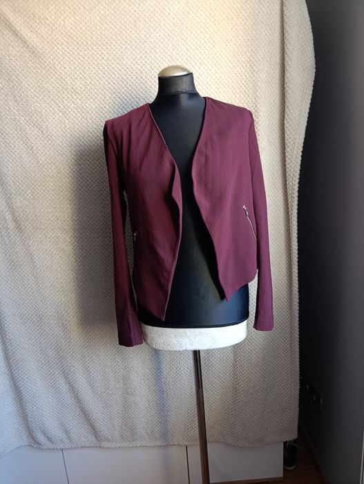 Żakiet bordo hm 34