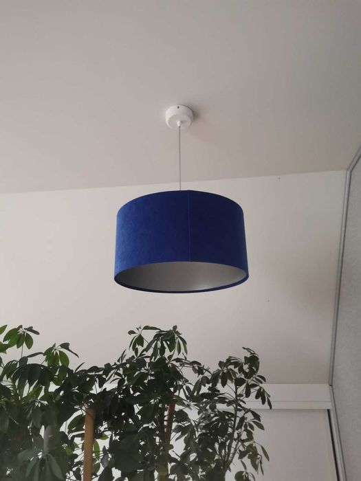 Klosz do lampy sufitowej, granatowy
