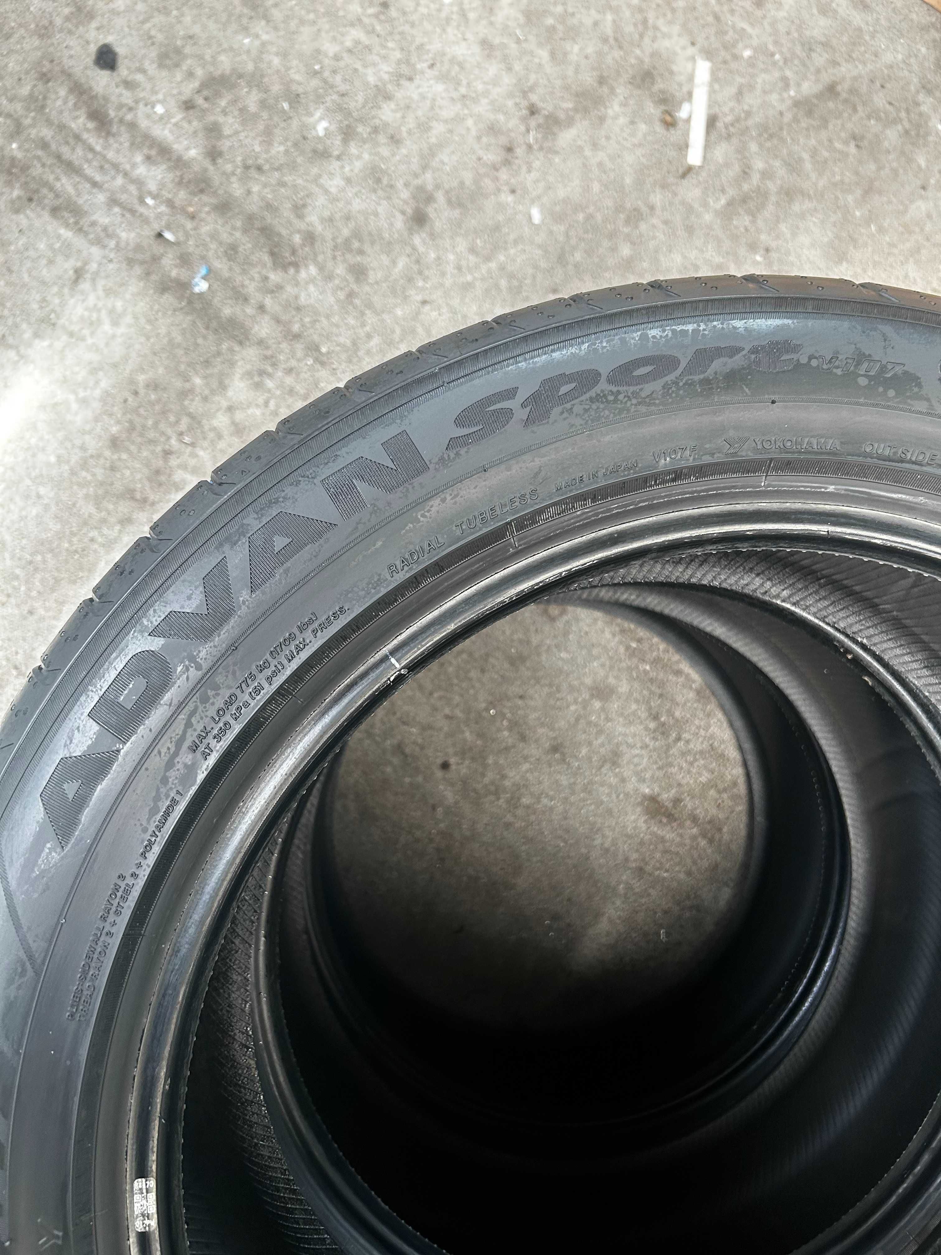 Opony Yokohama Advan Sport V107 235/50 ZR19 99Y – NOWE, 40km przebiegu