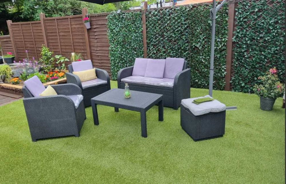 Sztuczna trawa pod boisko basen ogród taras balkon GĘSTA zielona MOCNA