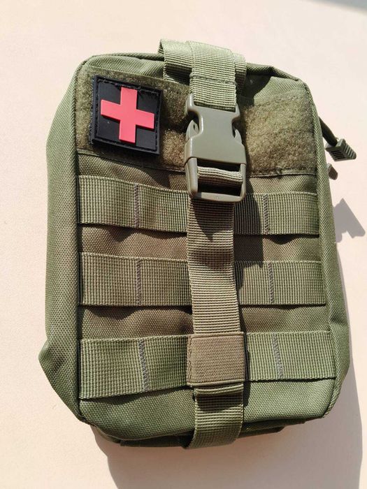 Підсумок аптечка тактична військова. Олива. Швидкий скид