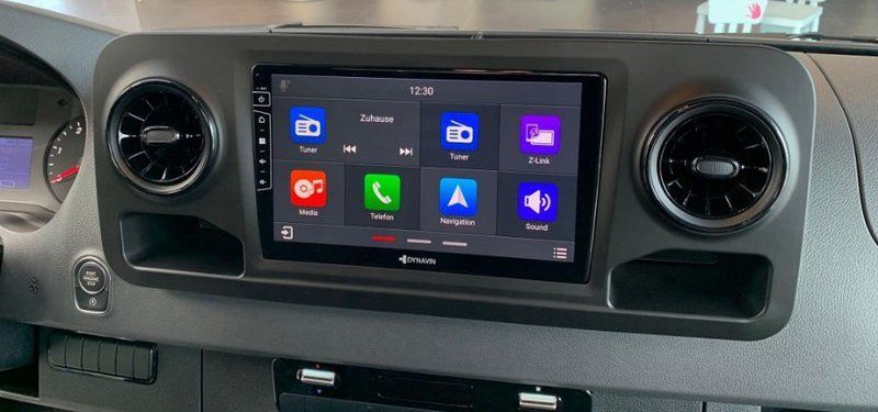 Rádio Android 10" Mercedes Sprinter 2018-25 CarPlay/Auto GPS 2/32GB