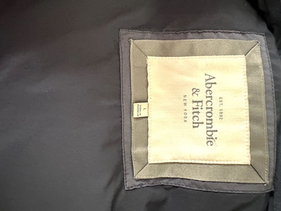 Abercrombie&Fitch bezrękawnik puchowy damski L/M, granatowy