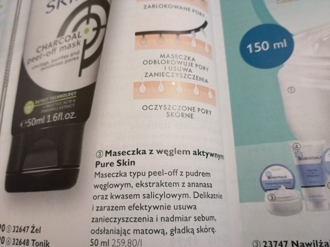 Oriflame maseczka z węglem aktywnym Pure Skin