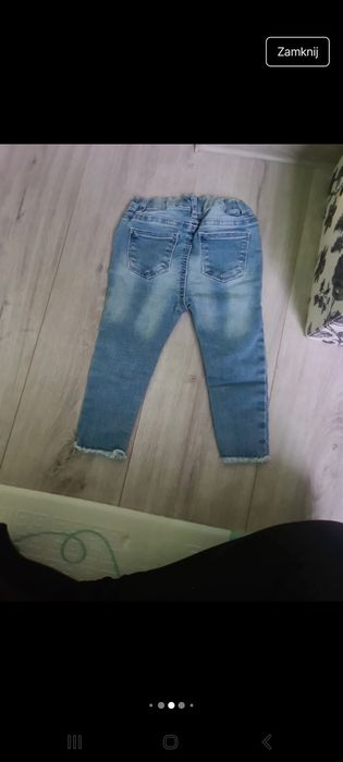 3pary spodni jeansowych dla Dziewczynki , rozmiar 86 ;)