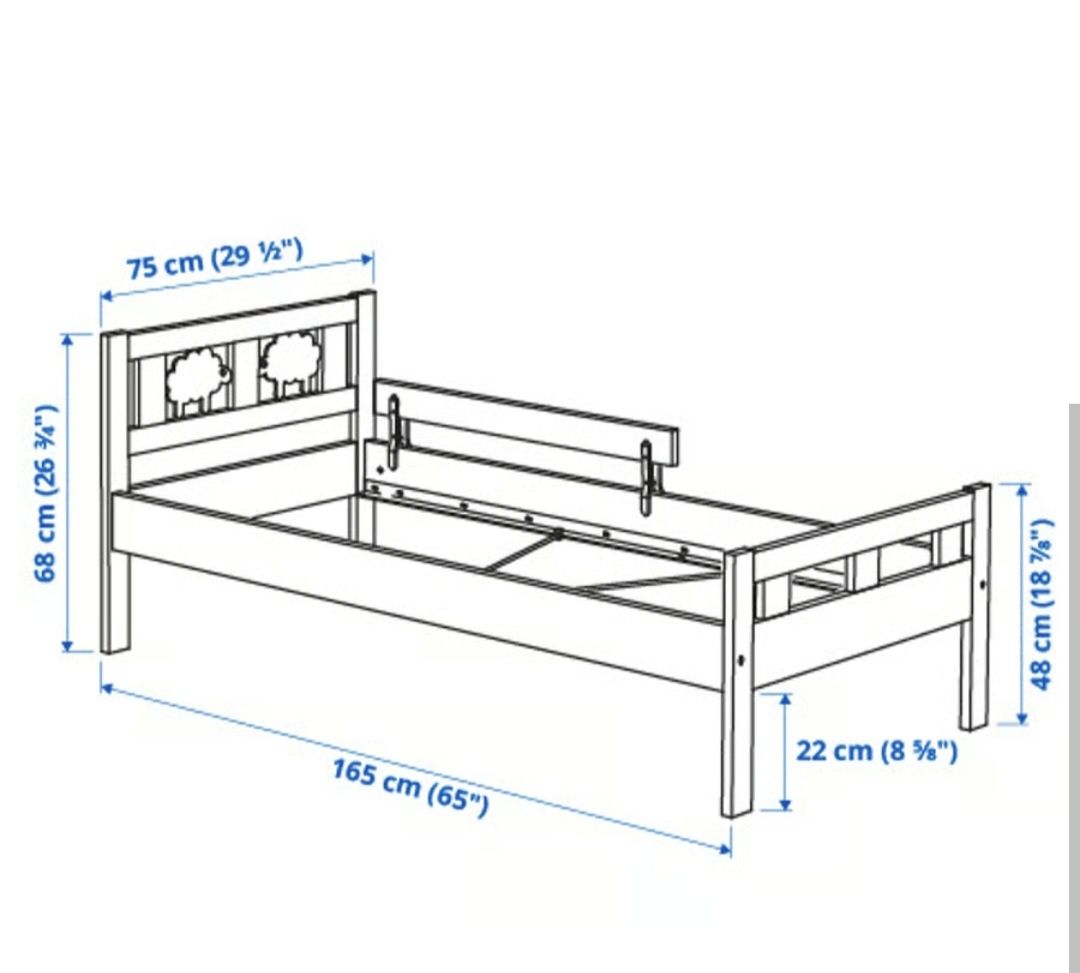 Łóżko dziecięce 70 X 160 Ikea