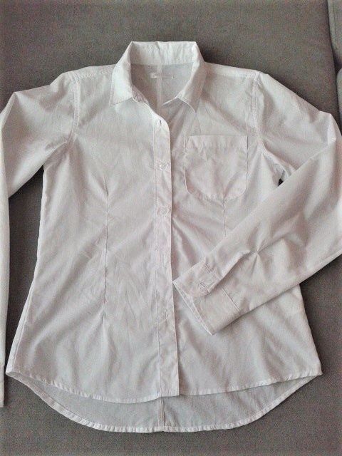 Biała bluzka S bluzeczka 152 cm - FAJNA!