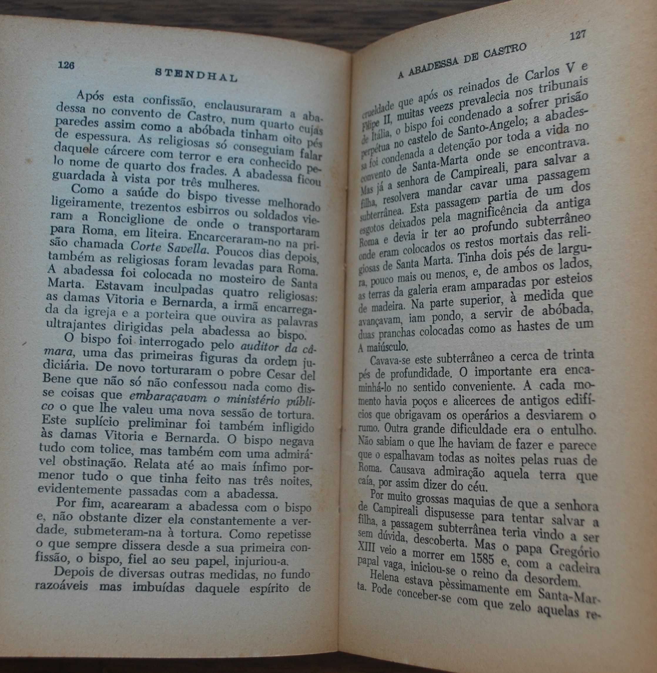 A Abadessa de Castro de Stendhal (1ª Edição 1961)